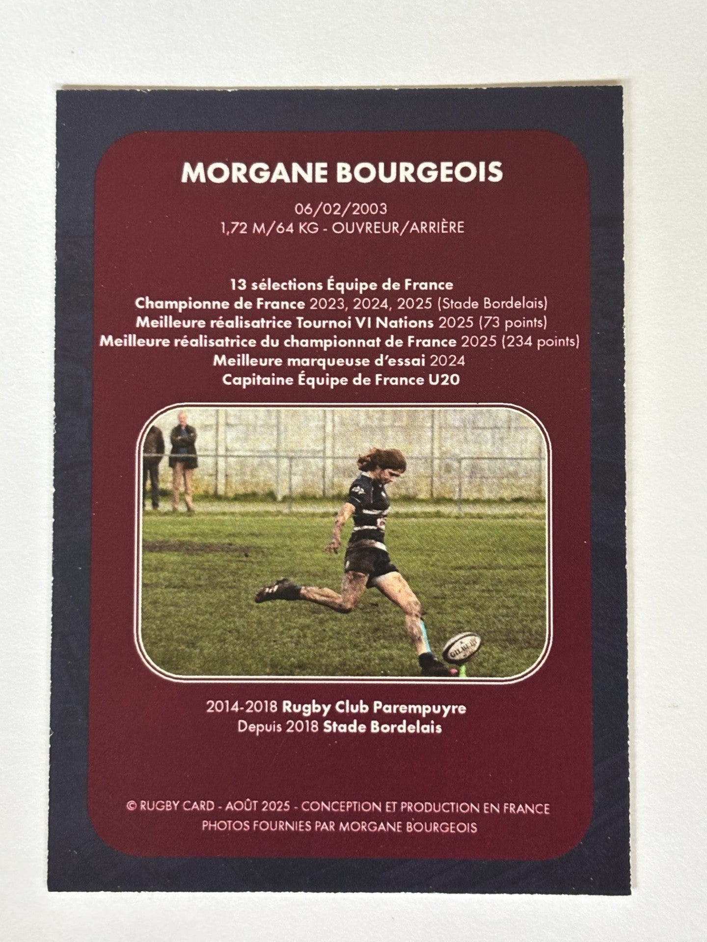 Carte signée Morgane Bourgeois - 25 exemplaires/Monde