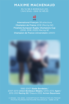 Carte signée Maxime Machenaud
