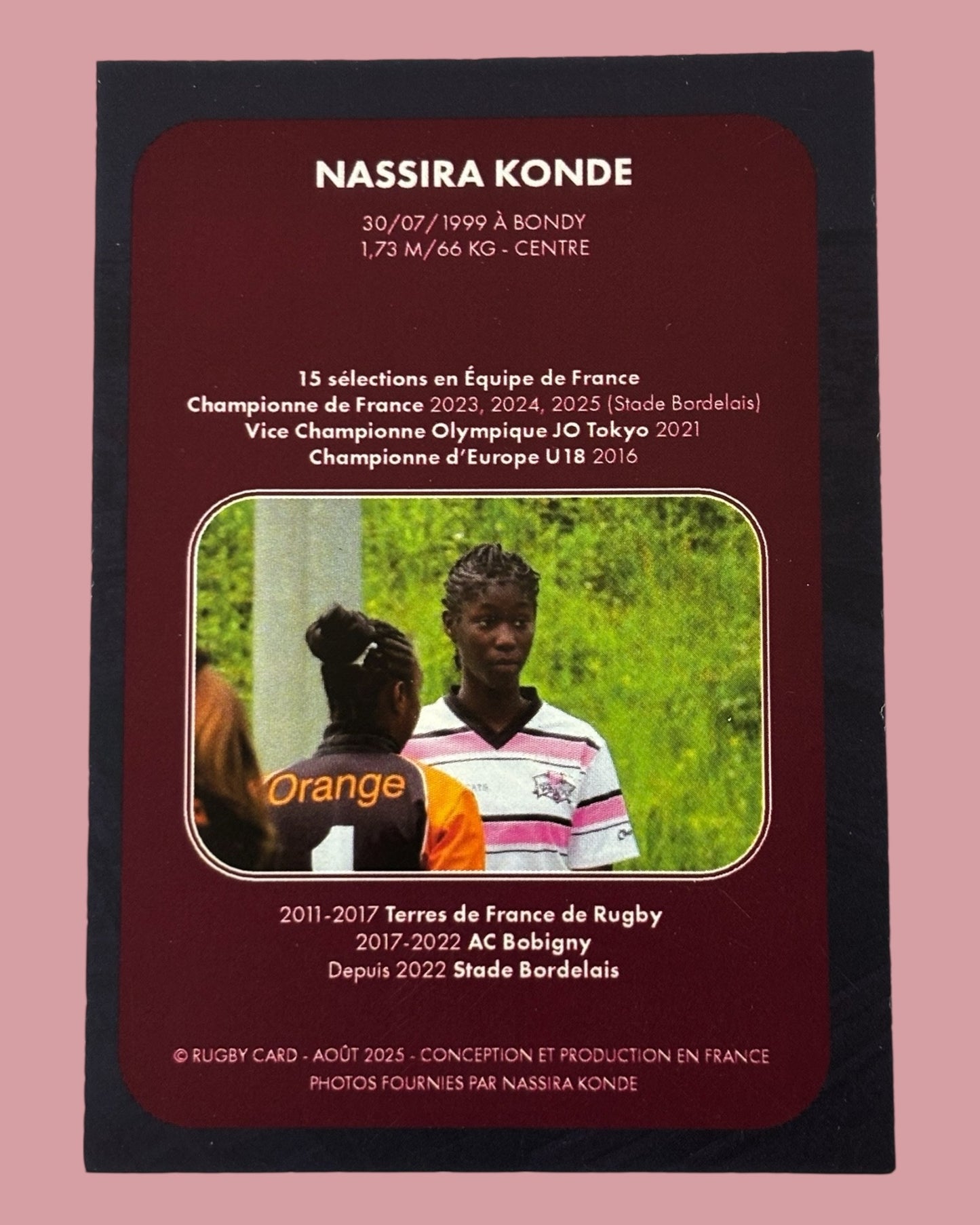 Carte signée Nassira Konde - 25 exemplaires/Monde