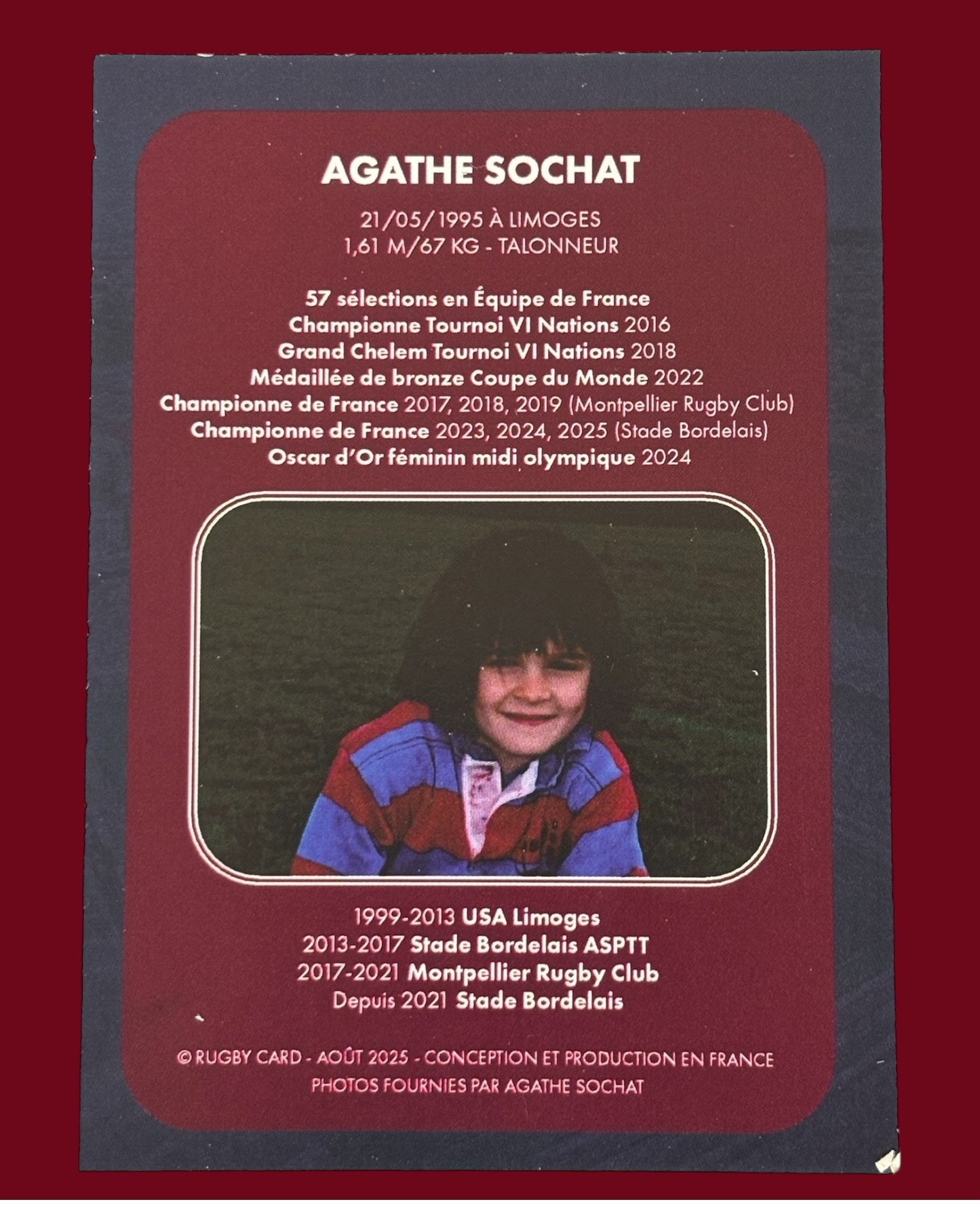 Carte signée Agathe Sochat - 25 exemplaires/Monde