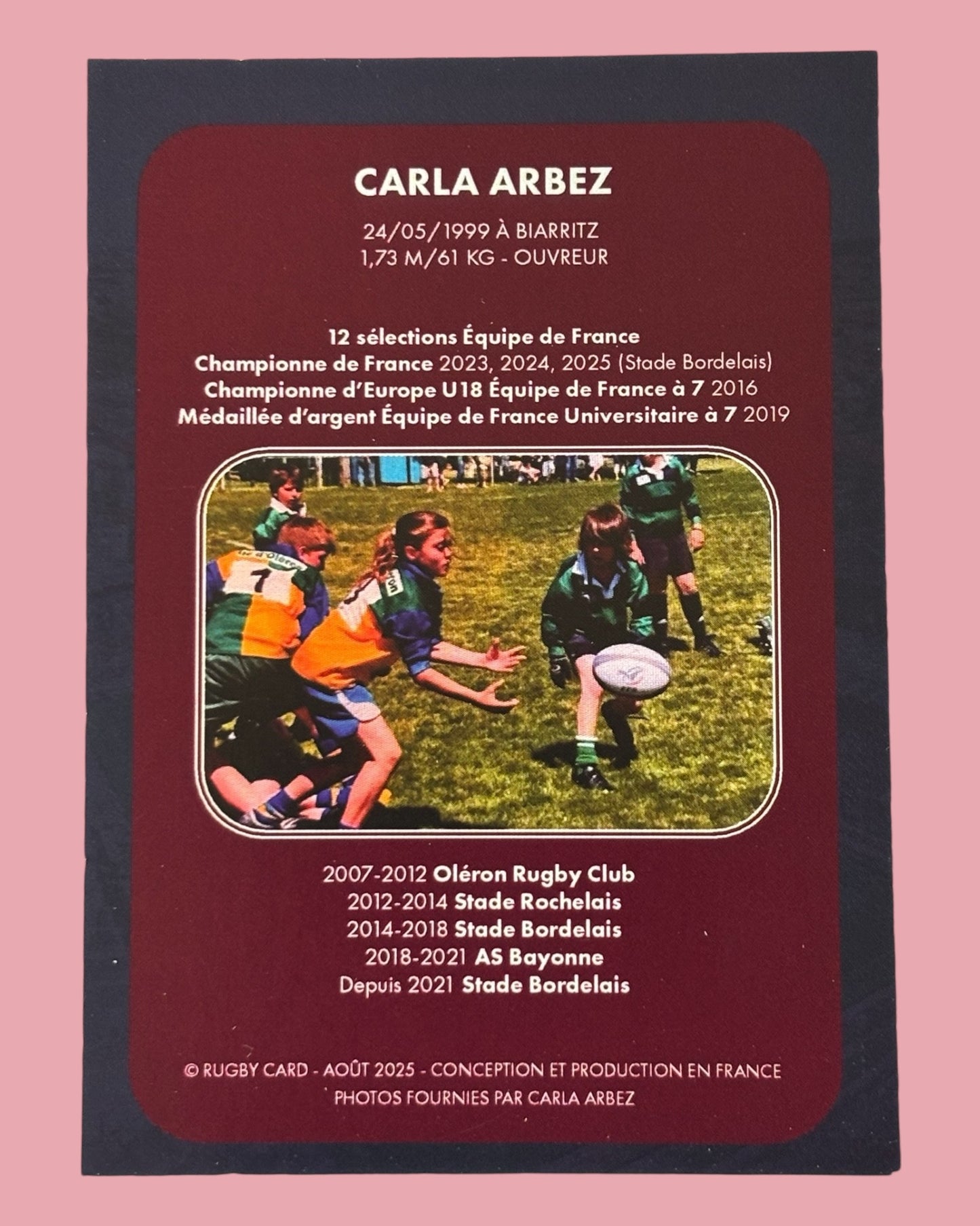 Carte signée Carla Arbez - 25 exemplaires/monde