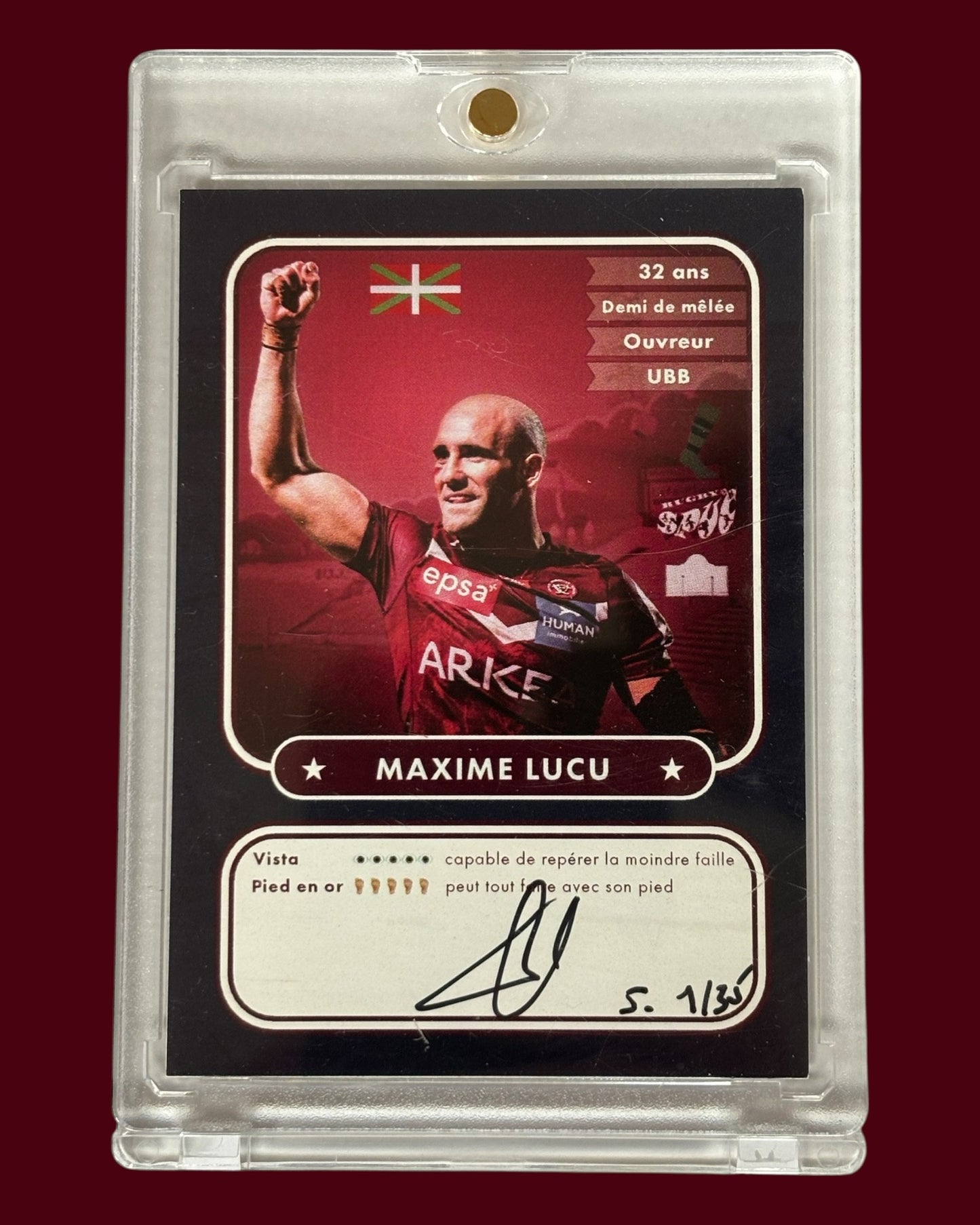 Carte signée Maxime Lucu - 35 exemplaires/Monde