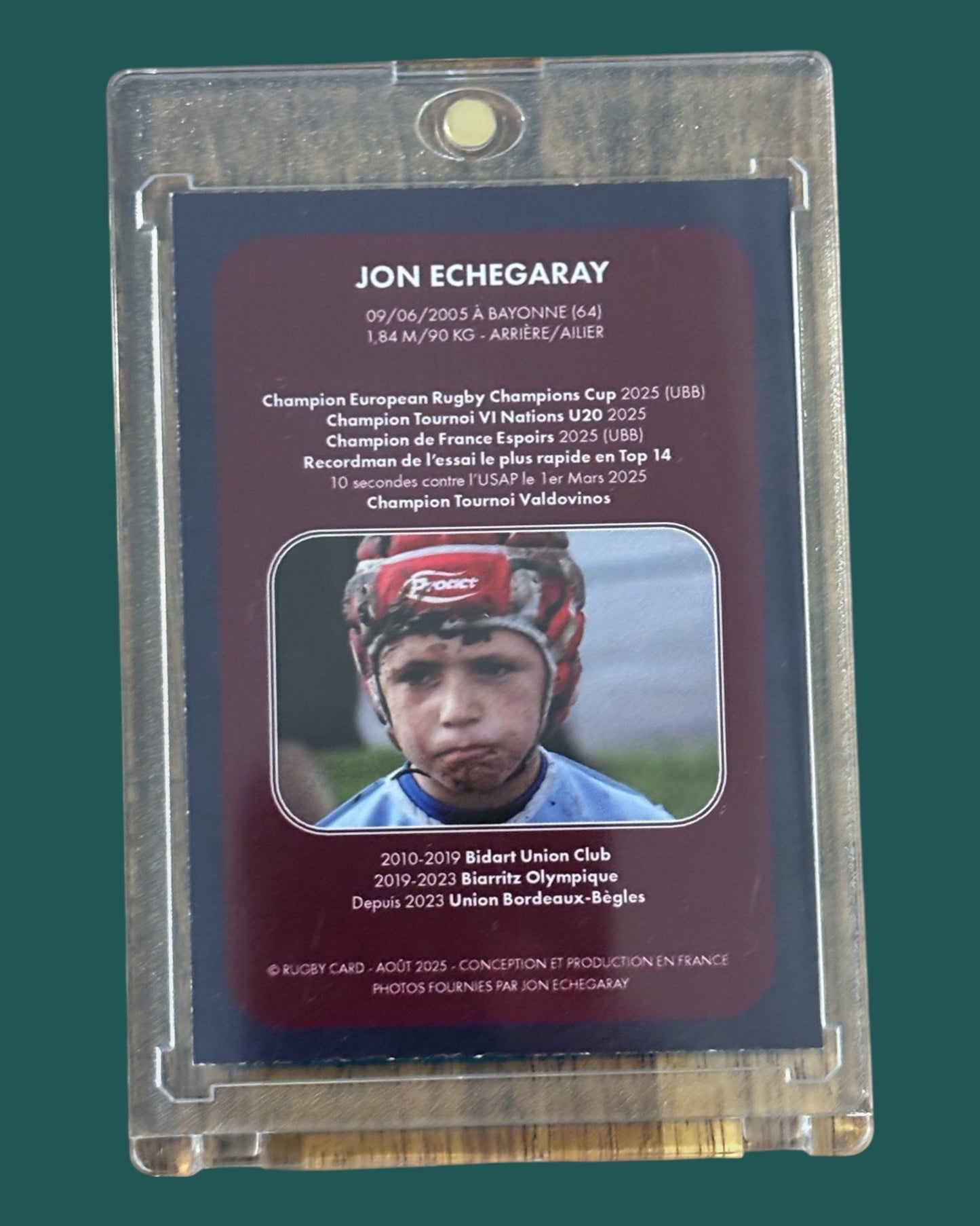 Carte signée Jon Echegaray - 30 exemplaires/Monde
