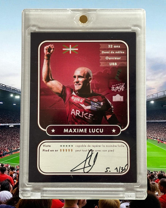 Carte signée Maxime Lucu - 35 exemplaires/Monde