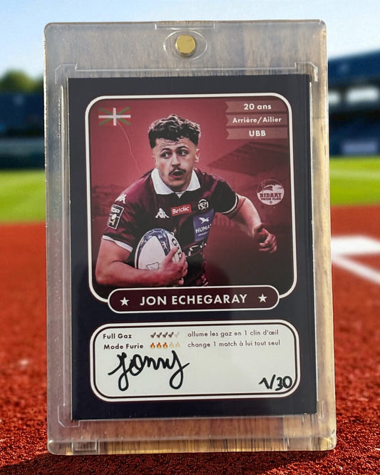 Carte signée Jon Echegaray - 30 exemplaires/Monde