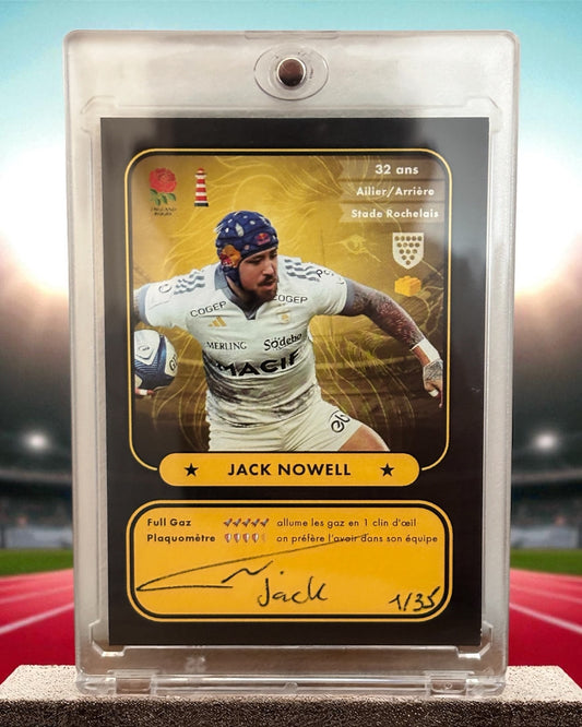 Carte signée Jack Nowell - 35 exemplaires/Monde