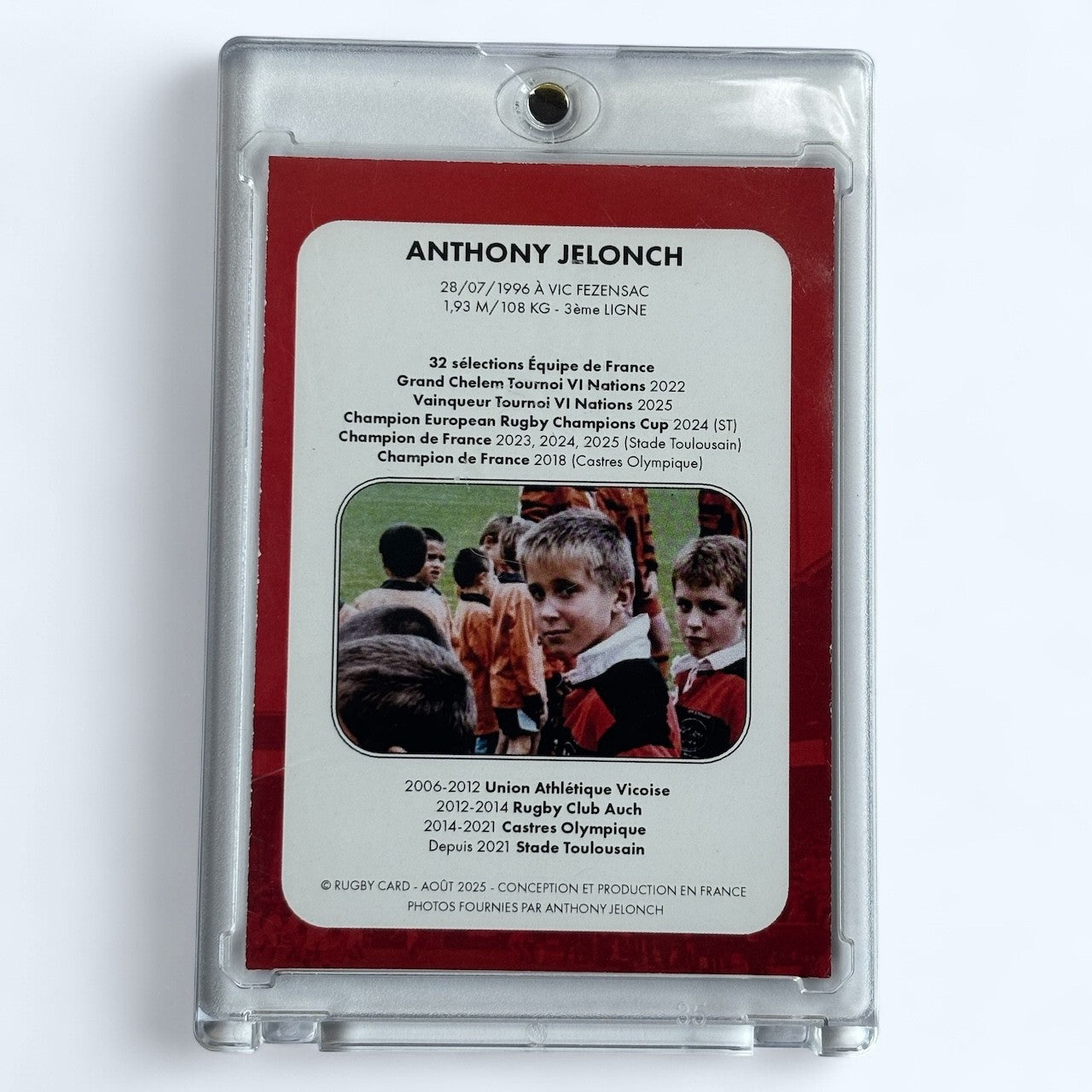 Carte signée Anthony Jelonch - 35 exemplaires/Monde